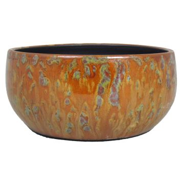 Ceramic bowl ELIEL, speckled, orange-yellow, 5"/13cm, Ø11"/28cm