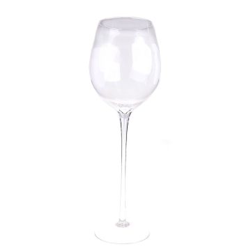 Maxi wine goblet ROGER AIR on stand, clear, 28"/70cm, Ø9"/23cm