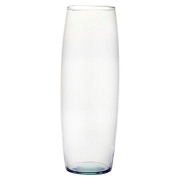 Glass vase BUNDA, eco glass, clear, 15"/38cm, Ø5.5"/14cm