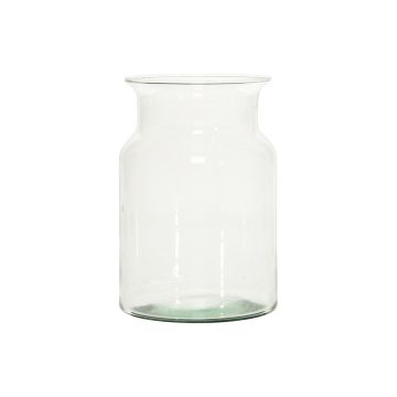 Glass candle holder HANNA AIR, eco glass, clear, 7.5"/19cm, Ø5"/13cm