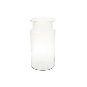 Glass decorative vase HANNA AIR, clear, 12"/29,5cm, Ø6.1"/15,5cm