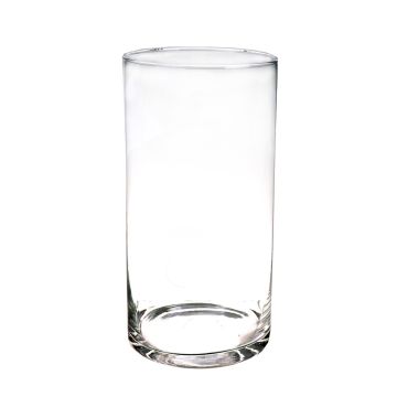 Flower vase SANYA AIR, glass, cylinder, clear, 16"/40cm, Ø7.5"/19cm