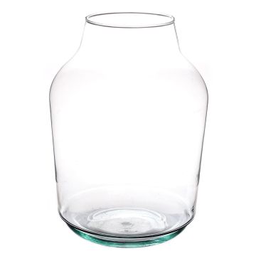 Floor vase glass KAYLOU AIR, eco glass, clear, 13"/33cm, Ø9"/23cm