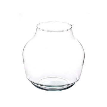 Candle glass KAYLOU AIR, eco glass, clear, 7.5"/19cm, Ø7.4"/18,7cm