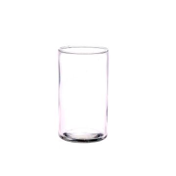 Glass vase SANNY, cylinder, clear, 8"/20cm, Ø4.5"/11,5cm