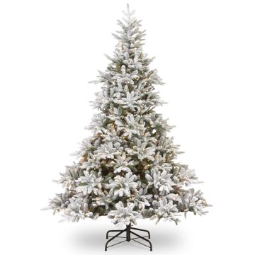 Artificial Christmas tree TORONTO SPEED, snow-covered, LEDs, 7ft/210cm, Ø5ft/150cm