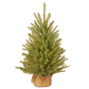 Artificial Christmas tree NUUK, jute bag, 24"/60cm, Ø16"/40cm