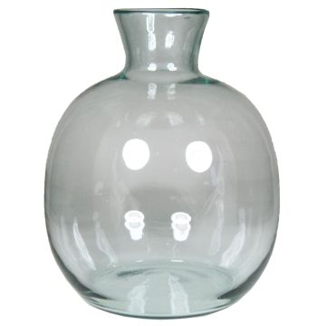 Decorative vase LIRICA made of glass, clear, 10"/26,5cm, Ø9"/23,5cm