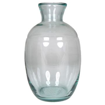 Decorative vase LIRICA made of glass, clear, 12"/29,5cm, Ø7"/18cm