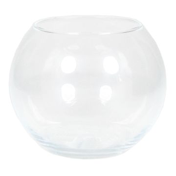 Glass lantern TOBI OCEAN, clear, 3.7"/9,5cm, Ø4.7"/12cm