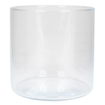 Glass vase SANNY, cylinder, clear, 7.5"/19cm, Ø7.5"/19,1cm