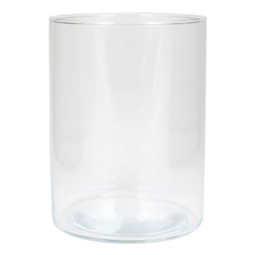 Glass vase SANNY, cylinder, clear, 8"/20cm, Ø5.9"/15,1cm