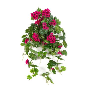 Artificial geranium KAISA on spike, violet, 28"/70cm