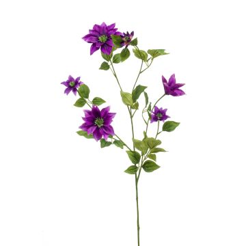 Artificial clematis HIKARI, fuchsia, 4ft/110cm, Ø2"-5.5"/5-14cm