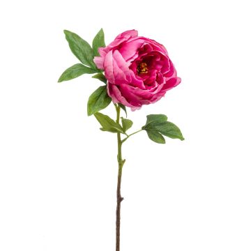 Artificial peony BARBRO, fuchsia, 26"/65 cm