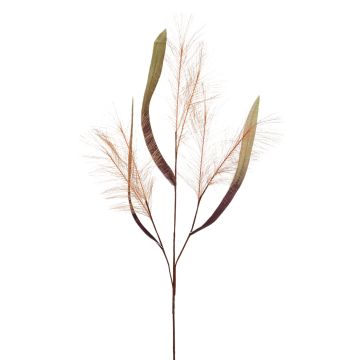 Artificial reed grass spray ZIGOR, orange, 4ft/110cm