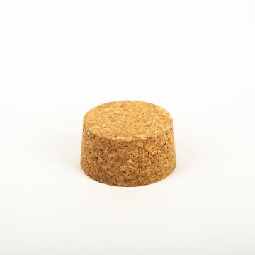 Cork lid SERILDA made of agglomerated cork, natural, 1.1"/2,7cm, Ø2"/5/2.2"/5,5cm