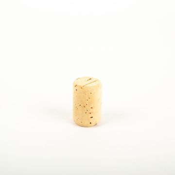 Craft cork JAKOBA, knurled on both sides, light-coloured, 1.6"/4cm, Ø1"/2,6cm