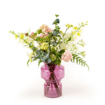 Artificial summer bouquet KEONA, pink-white, 24"/60 cm, Ø16"/40 cm