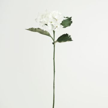 Artificial flower Hydrangea GUNILLA, Eco Collection, white-purple, 24"/60cm, Ø4.7"/12cm