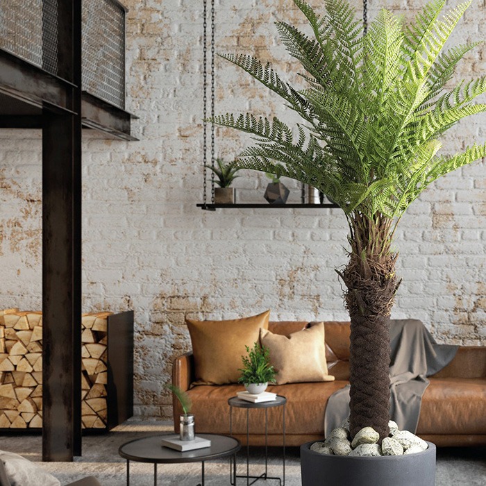 Artificial palm trees